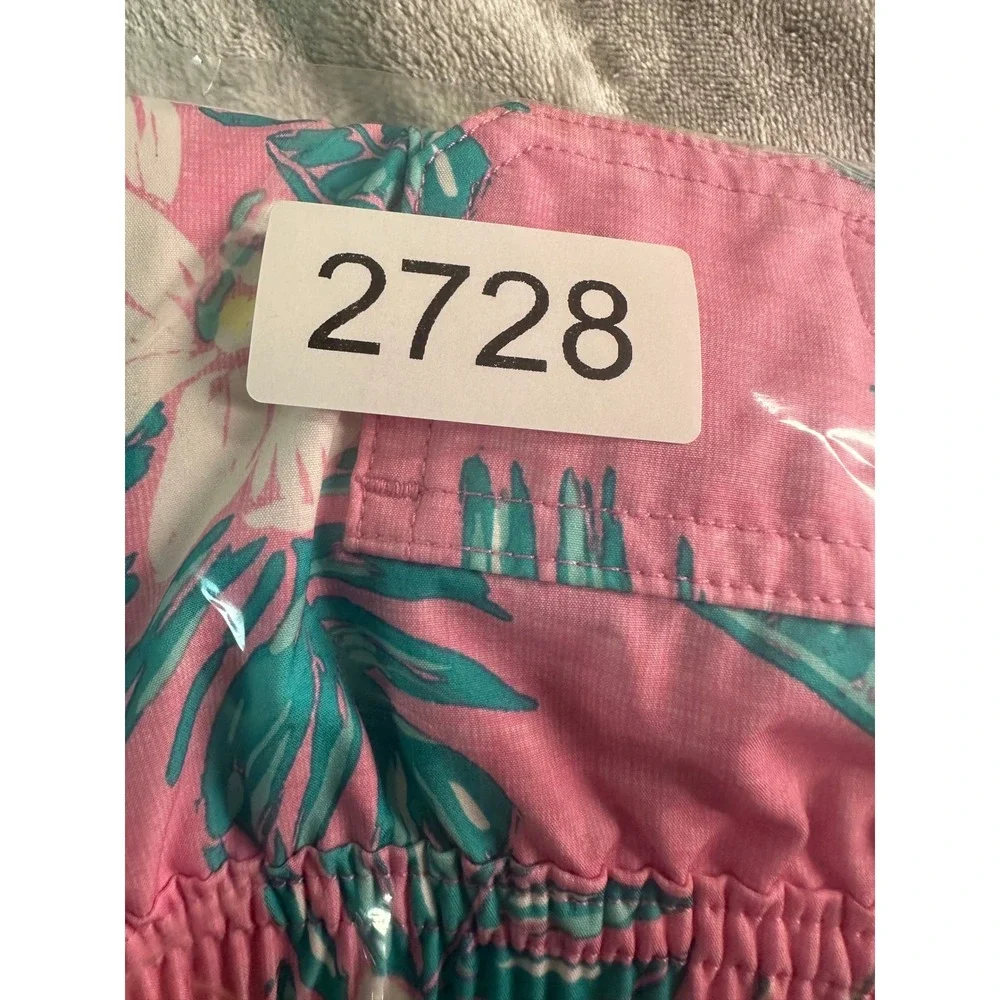 Vineyard Vines Swim‎ Trunks Men L Pink Tropical Floral Shorts 6.5 Inseam